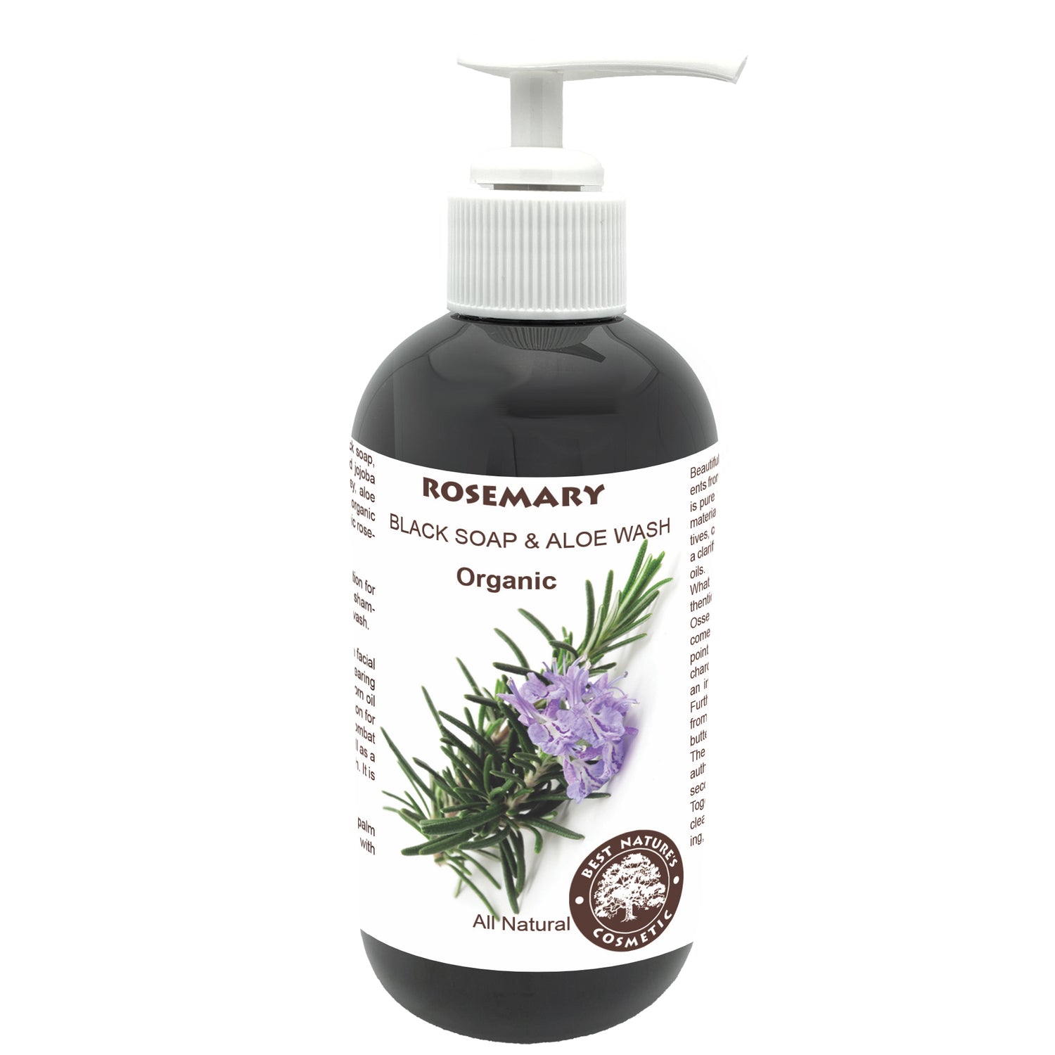 Rosemary Black Soap & Aloe Wash (Organic)