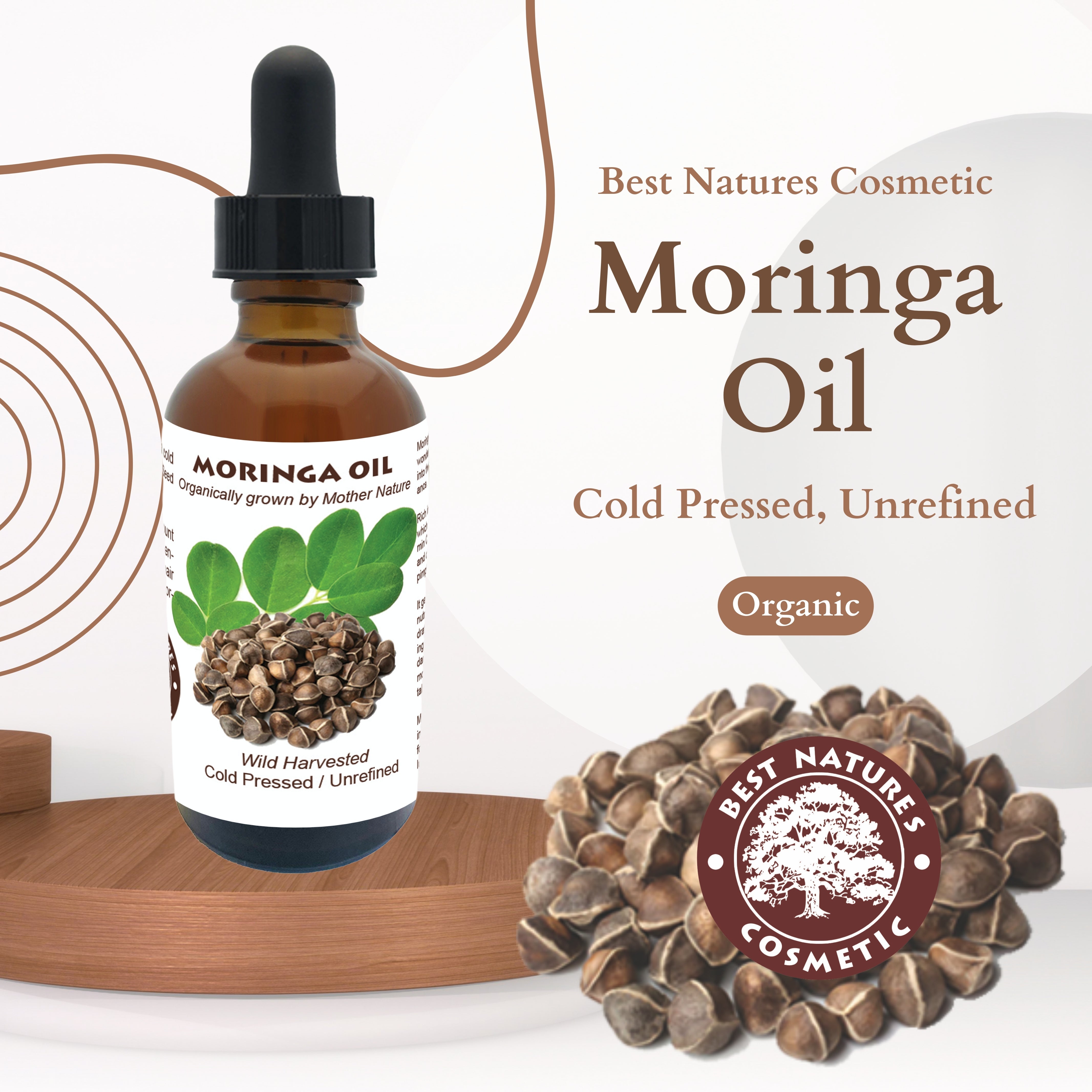 Moringa Oil Organic Cold Pressed – Best Natures Cosmetic