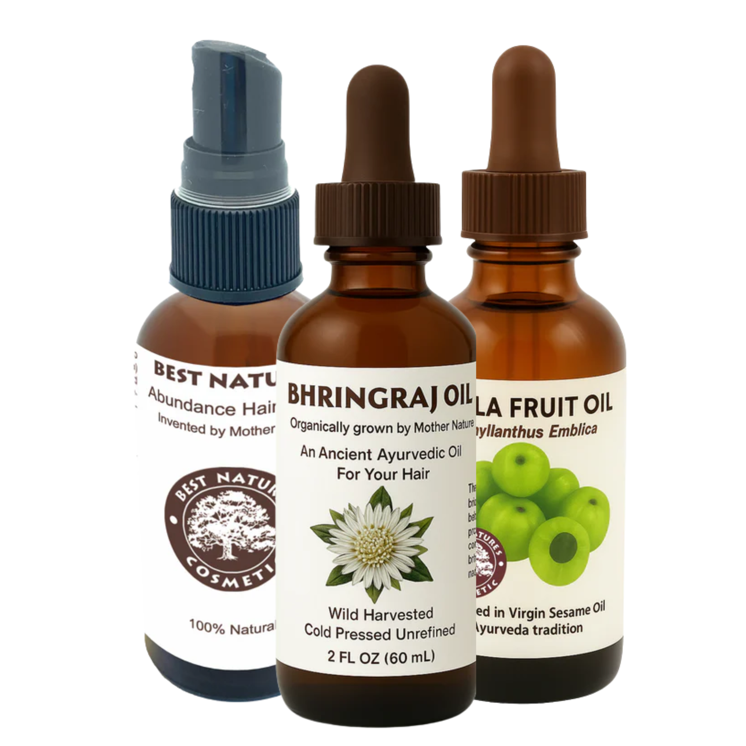 Hair Growth Trio – Amla, Bhringraj & Abundance Potion for Strong, Healthy Hair