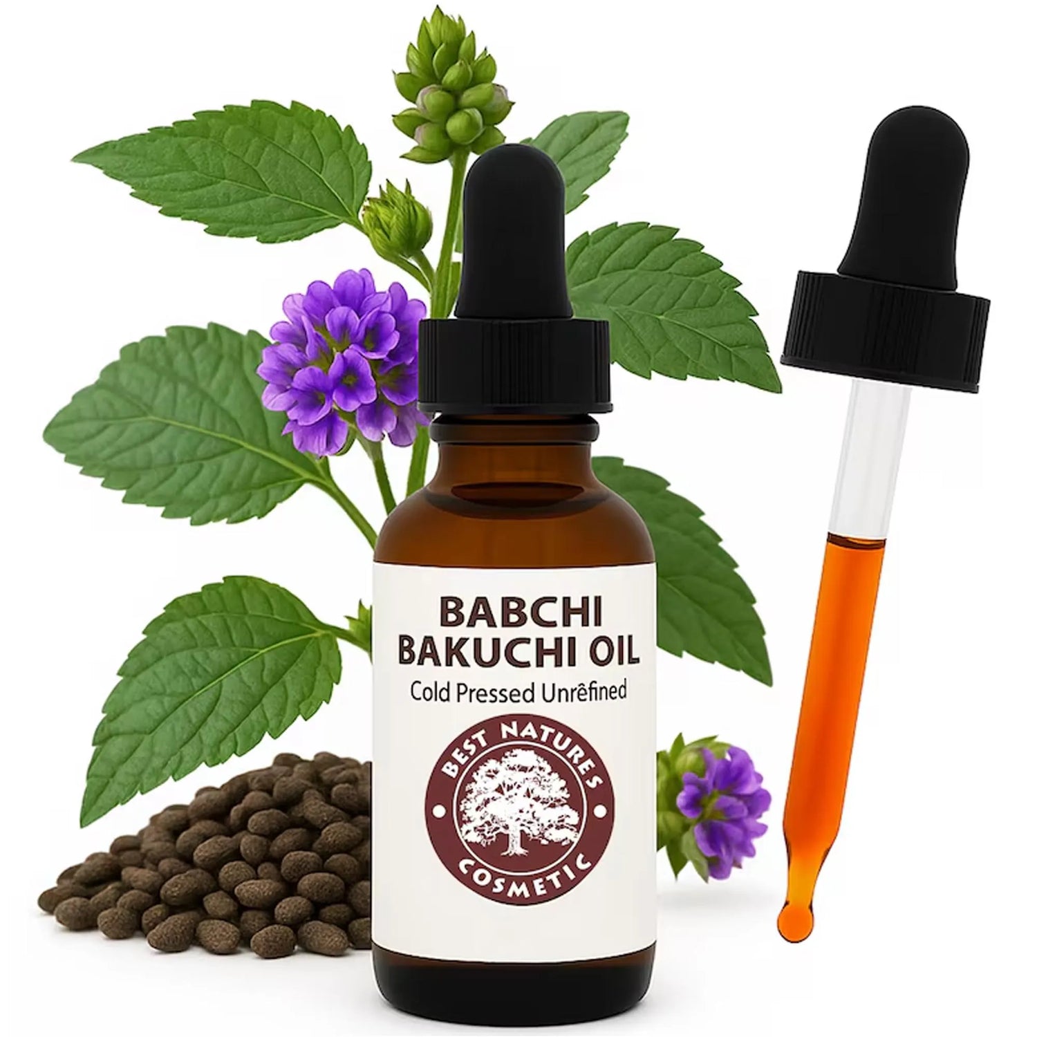 Bakuchi (Babchi) Oil – Cold Pressed, Wild Harvested, Unrefined, 100% Pure
