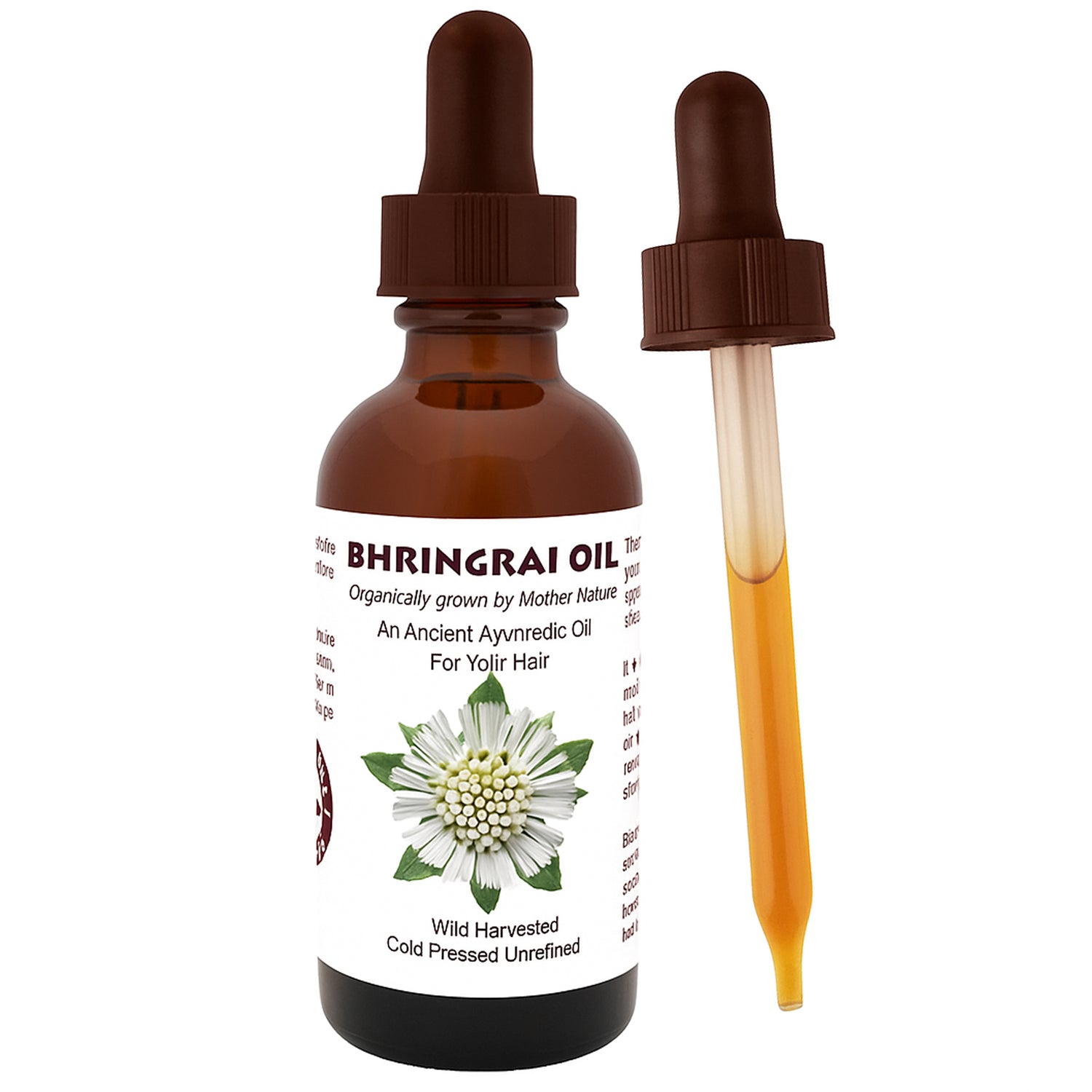 Bhringraj Oil  strengthens hair, reduce premature pigment loss from hair, or greying, stimulate hair growth, reduce hair loss, dandruff ...