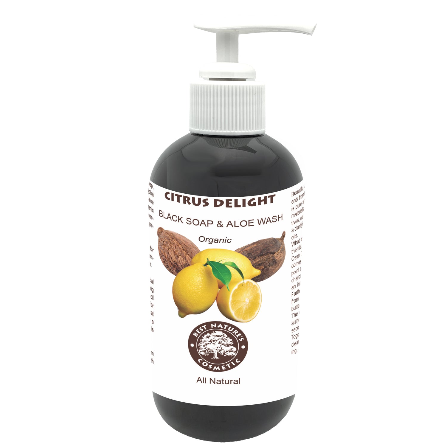Citrus Delight. Black Soap & Aloe Wash (Organic)