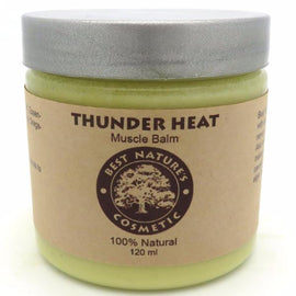 Thunder Heat Muscle Balm - to cool down pain, reduce burning, gives relaxing uplifted feel to your skin. 5oz / 150 ml.