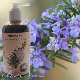 Rosemary Black Soap & Aloe Wash (Organic)